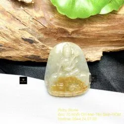 Phổ Hiền Bồ Tát ngọc Cẩm thạch huyết Myanmar - Hình ảnh 3