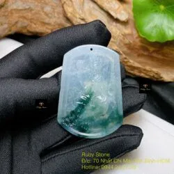 Văn Thù Bồ Tát - Phật bản mệnh tuổi Mão, ngọc Phỉ thuý băng chủng hoa bay - Ảnh 7