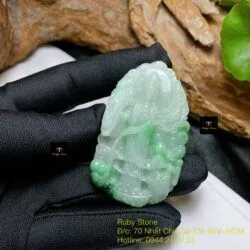 Phật Quán Thế Âm Bồ Tát ngọc Cẩm thạch Myanmar - Hình ảnh 4