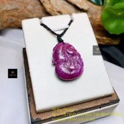 Mặt dây Hồ lô Ruby Nam Phi, KT 30mm - Ảnh 2
