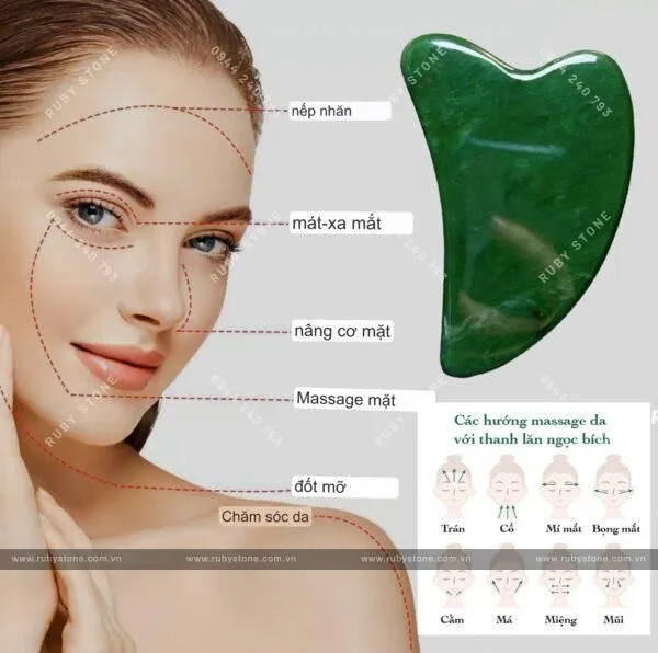 Công dụng của thanh lăn massage Ngọc bích