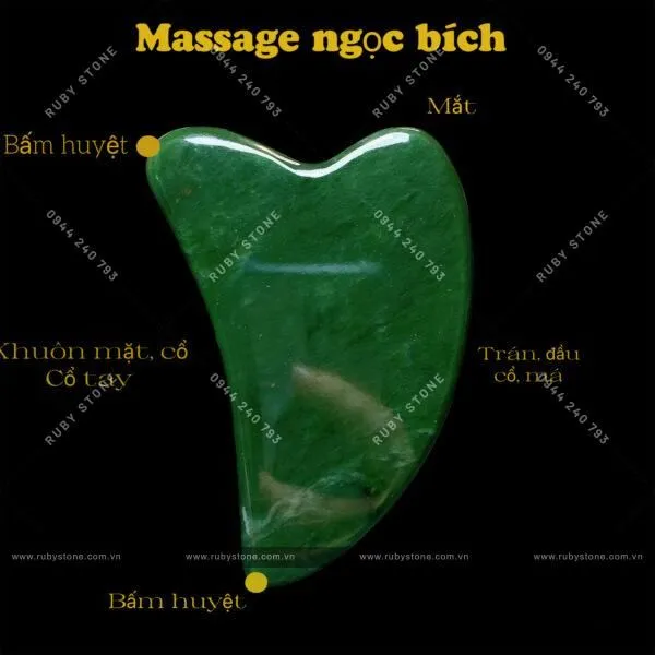 Công dụng của thanh lăn massage Ngọc bích