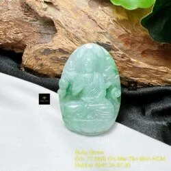 A Di Đà - Phật bản mệnh ngọc Cẩm thạch tuổi Tuất- Hợi - Hình ảnh 4