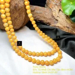 Chuỗi 108 hạt ngọc Cẩm thạch huyết Myanmar - Hình ảnh 5