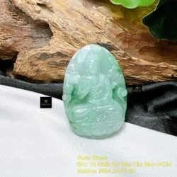 A Di Đà - Phật bản mệnh ngọc Cẩm thạch tuổi Tuất- Hợi - Hình ảnh 5