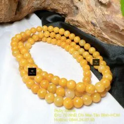 Chuỗi 108 hạt ngọc Cẩm thạch huyết Myanmar - Hình ảnh 2