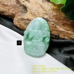 A Di Đà - Phật bản mệnh ngọc Cẩm thạch tuổi Tuất- Hợi - Hình ảnh 3