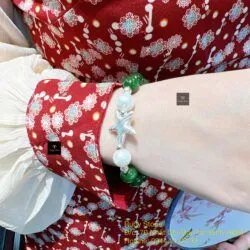 Vòng ngọc bích Canada mix charm bạc 925 - Hình ảnh 2