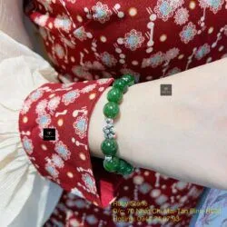 Vòng ngọc bích Canada mix charm bạc 925 - Ảnh 5