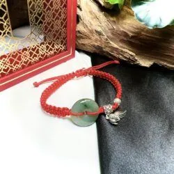 Vòng tay đồng điếu ngọc Cẩm thạch Miến Điện - Hình ảnh 3