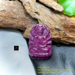 Phật bản mệnh Ruby Nam Phi (nhận gia công theo yêu cầu) - Ảnh 2
