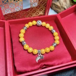 Vòng chuỗi ngọc Cẩm thạch mix charm bạc 925 - Hình ảnh 5