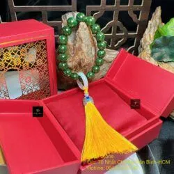 Vòng niệm châu ngọc bích Canada 18 hạt - Ảnh 6