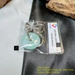 Mặt dây Đồng điếu ngọc cẩm thạch Myanmar, dây bạc 925