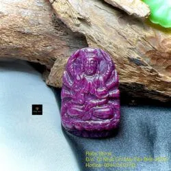 Phật bản mệnh Ruby Nam Phi (nhận gia công theo yêu cầu) - Ảnh 3