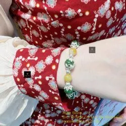 Vòng ngọc bích Canada mix charm bạc 925 - Ảnh 5