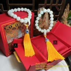 Vòng niệm châu ngọc Cẩm thạch Myanmar 18 hạt