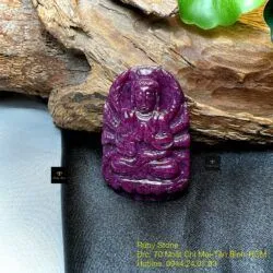 Phật bản mệnh Ruby Nam Phi (nhận gia công theo yêu cầu) - Ảnh 4