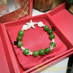 Vòng ngọc bích Canada mix charm bạc 925 - Hình ảnh 6