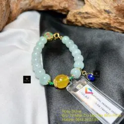 Vòng ngọc cẩm thạch Myanmar mix xinh xắn