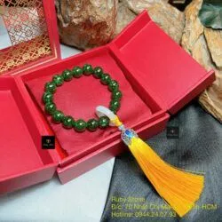 Vòng niệm châu ngọc bích Canada 18 hạt