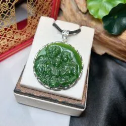 Mặt dây Gia đình Công giáo ngọc bích Canada - Ảnh 3
