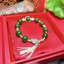 Vòng chuỗi Ngọc bích Canada mix bạc - Ảnh 7