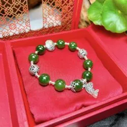 Vòng chuỗi Ngọc bích Canada mix bạc - Ảnh 10