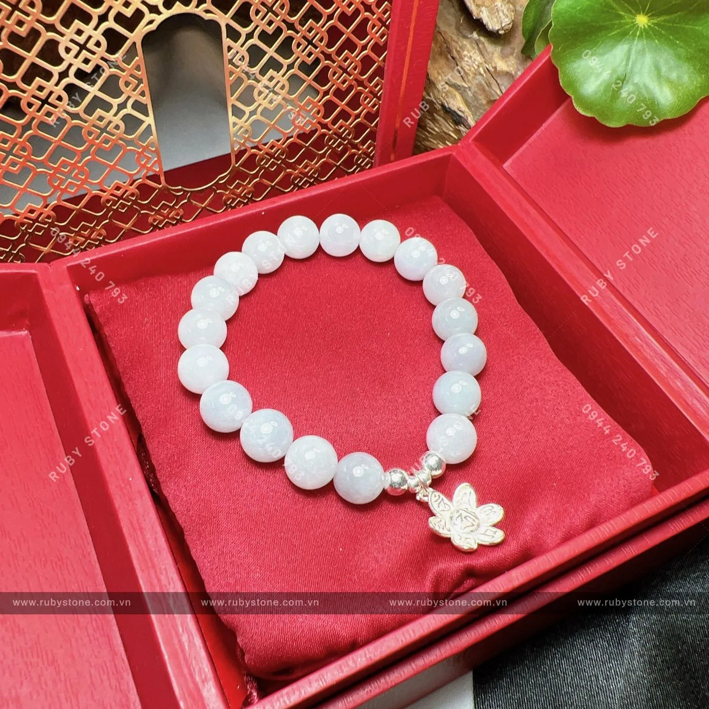 Vòng chuỗi ngọc Cẩm thạch Miến Điện mix bạc Vòng chuỗi ngọc Cẩm thạch Miến Điện mix bạc - Ảnh 4