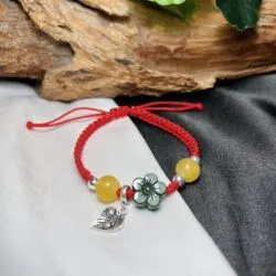 Vòng hoa mai Ngọc bích Canada mix hổ phách - Ảnh 5