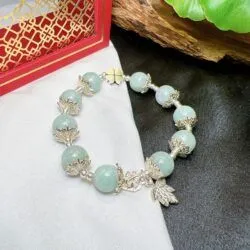 Vòng chuỗi ngọc Cẩm thạch Myanmar mix ngọc trai - Ảnh 6