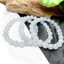 Vòng chuỗi ngọc Cẩm thạch nếp băng hoa bay 8.3 ly - Hình ảnh 3