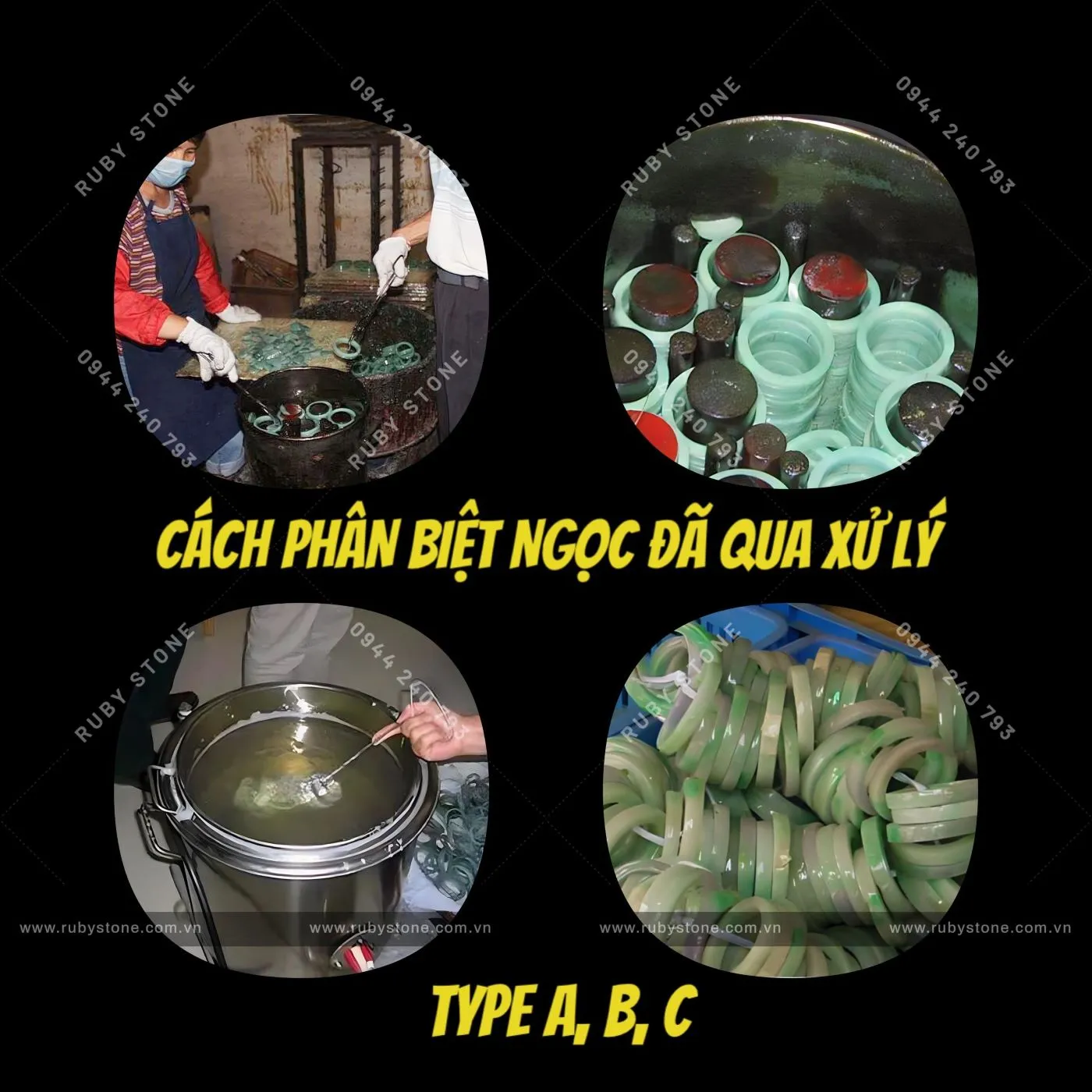 Cách phân biệt Ngọc đã qua xử lý (type A, B, C)