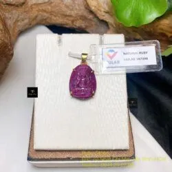 Phật bản mệnh Ruby mini, vàng 18k