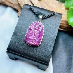 Đại thế chí bồ tát - Phật bản mệnh đá Ruby Nam Phi, bạc 925 - Hình ảnh 4