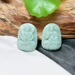 Phật bản mệnh ngọc Cẩm thạch dầu Miến Điện (hàng chạm thủ công) - Hình ảnh 2