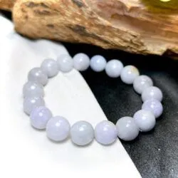 Vòng chuỗi ngọc Cẩm thạch tím 10 ly - Hình ảnh 4