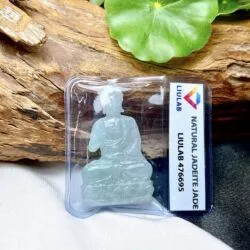 A Di Đà phật ngọc Cẩm thạch nếp băng Myanmar - Hình ảnh 4