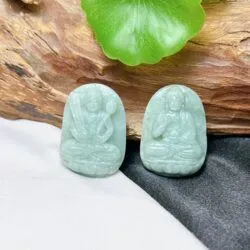 Phật bản mệnh ngọc Cẩm thạch dầu Miến Điện (hàng chạm thủ công)