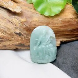 Gia công theo yêu cầu - Phật bản mệnh ngọc Cẩm thạch Myanmar - Hình ảnh 3