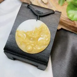 Mặt dây Rồng ngọc cẩm thạch huyết Miến Điện - Ảnh 3