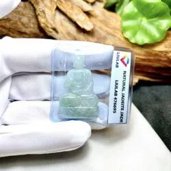 A Di Đà phật ngọc Cẩm thạch nếp băng Myanmar - Hình ảnh 5