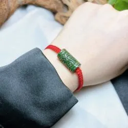 Lu thống ngọc Cẩm thạch Myanmar, chạm hoa văn cổ