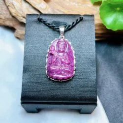 Đại thế chí bồ tát - Phật bản mệnh đá Ruby Nam Phi, bạc 925