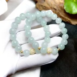 Vòng chuỗi ngọc Cẩm thạch Myanmar 9.3 ly - Ảnh 7