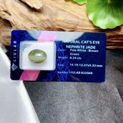 Ngọc bích mắt mèo Nga (Russian nephrite jade cat's eye) - Ảnh 5