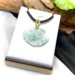 Mặt dây cá vàng ngọc Phỉ thúy Myanmar, vàng 18k - Ảnh 4
