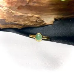 Nhẫn ngọc phỉ thúy Myanmar, vàng 18k - Hình ảnh 4