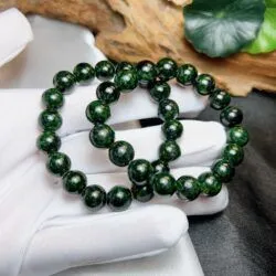 Vòng chuỗi ngọc Cẩm thạch sơn thuỷ 10 ly - Hình ảnh 4