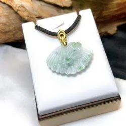Mặt dây cá vàng ngọc Phỉ thúy Myanmar, vàng 18k - Ảnh 3